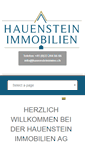 Mobile Screenshot of hauensteinimmo.ch